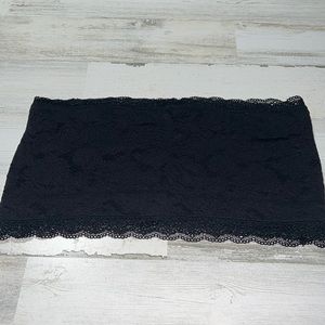 Charming Charlie Black Lace Bandeau Size XL